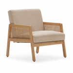 Beež kootud velvetist tugitool Debra - Marckeric