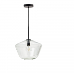 Must rippvalgusti klaasist varjuga &oslash; 34 cm Mao - Kave Home