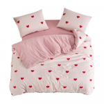 Roosa 4-osaline pikendatud voodipesukomplekt 200x220 cm Red Heart - Mila Home