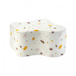 Valge buklee/&scaron;enillkangast laste kott-tool Terrazzo Cloud - Wigiwama