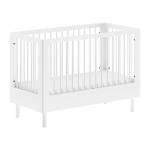 Valge p&ouml;&ouml;gipuidust reguleeritava k&otilde;rgusega v&otilde;revoodi 60x120 cm Forrest - Vipack