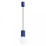 Tumesinine rippvalgusti klaasist varjuga &oslash; 12 cm Orbital - Sollux