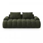 Roheline sametist diivan 200 cm Linz &ndash; Cosmopolitan Design