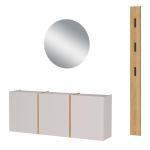 Kreem esikukomplekt 168x200x27 cm Libbiano - Germania