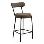 Pruun polsterdatud baaritool (istme k&otilde;rgus 65 cm) Badalona &ndash; House Nordic