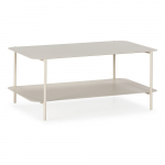 Kreemikas metallist kohvilaud 58x90 cm Beatrix - MOME