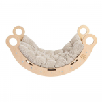 Beež/naturaalne m&auml;nnipuidust kiik 39x75x38 cm Montessori - Meowbaby