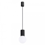 Must rippvalgusti klaasist varjuga &oslash; 12 cm Orbital - Sollux