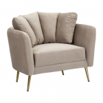 Hallikaspruun sametist tugitool Kiev - Mauro Ferretti