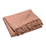 Puuvillane voodikate terrakota v&auml;rvi 125x150 cm Lilia - douceur d'int&eacute;rieur