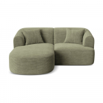 Roheline velvetist nurgadiivan (vasak nurk) Campi - Cosmopolitan Design