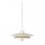 Beež metallist ripplamp &oslash; 26,5 cm Wubbo - White Label