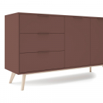 Matt terrakotav&auml;rvi kummut 140x81x40 cm Campus - Marckeric