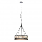 Metallist ripplamp klaasist varjuga, &oslash; 60 cm Waldorf - Premier Housewares