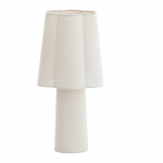 Valge laualamp tekstiilist varjuga (k&otilde;rgus 50 cm) Musaby - Light & Living