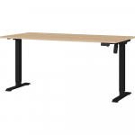 Reguleeritav t&ouml;&ouml;laud elektriliselt reguleeritava k&otilde;rguse ja tammepuust pealispinnaga 80x160 cm Boras - Germania