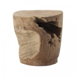 &Uuml;mmargune tiikpuidust abilaud &oslash; 35 cm Tropicana &ndash; Kave Home