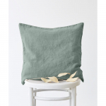 Roheline linane padjap&uuml;&uuml;r, 45 x 45 cm - Linen Tales