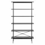 Must tuhkpuidu dekooriga riiul 94x172 cm Angus &ndash; Actona