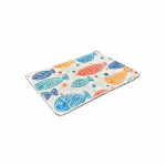 V&auml;rvilise kalamotiiviga vannitoamatt Colour Fish, 60 x 40 cm - Foutastic