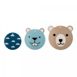 Komplekt 3 seinakaunistust Teddy Bear - Bloomingville Mini