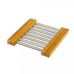 Reguleeritav bambusest ja terasest matt kuumade pottide all - Casa Selecci&oacute;n