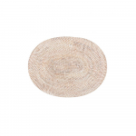 Valge rotangist taldrik, 30 x 40 cm - Tiseco Home Studio