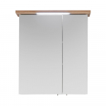 Valge rippuv vannitoakapp koos peegliga 60x72 cm Set 923 - Pelipal