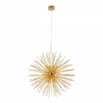 Kuldset v&auml;rvi ripplamp metallist varju 72x72 cm Soleil - Marksl&ouml;jd