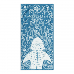 Sinine rannar&auml;tik 90x180 cm Shark - DecoKing