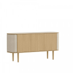 Madal kapp tammepuidust beeži-loodusliku v&auml;rvusega 150x75 cm, dekooriga 150x75 cm Treasures - UMAGE