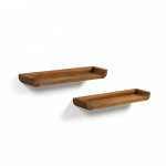 Tiikpuidust riiulid 2tk 50 cm Shamel - Kave Home