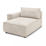 Kreem velvetist diivanimoodul, vasak nurk Nihad modular - Bobochic Paris