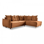 Tellisev&auml;rvi velvetist nurgadiivanvoodi (parem nurk) Lazy Lukka - Miuform