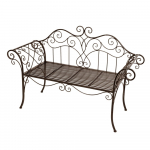 Must-tumepruun metallist aiapink Selene - Garden Pleasure