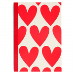 M&auml;rkmik 60 lehek&uuml;lge A5 formaadis Hearts - Rex London