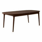 Pruun kokkupandav s&ouml;&ouml;gilaud tammepuidust 106x184 cm Miro - Hammel Furniture