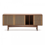 Pruun p&auml;hklipuidust madal kummut 180x73 cm Elan - Kave Home