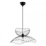 Must rippvalgusti metallist varjuga &oslash; 50 cm Farac - Opviq lights