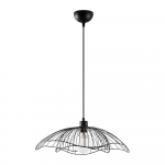 Must rippvalgusti metallist varjuga &oslash; 50 cm Farac - Opviq lights