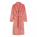 Roosa mikro pluusist supelmantel, suurus M/L Polyvelvet - Good Morning