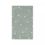 M&uuml;ndiv&auml;rvi pestav k&auml;sitsi kootud puuvillane laste vaip 100x150 cm Mini Dot Blue Sage - Lorena Canals