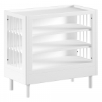 Valge lastekapp p&ouml;&ouml;gipuidust koos riietuslauaga 100x95x55 cm Forrest - Vipack