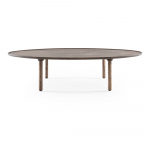 Pruun tammepuidust diivanilaud 80x150 cm Mu - Gazzda