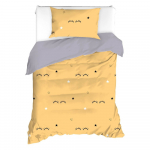 Kollane-hall voodipesu &uuml;heinimesevoodile 140x200 cm Dide - Mijolnir