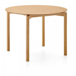 &Uuml;mmargune saarepuidu spoonist s&ouml;&ouml;gilaud &oslash; 110 cm Indara - Kave Home