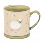 Roheline/beež kivikeraamikast kruus 225 ml Sheep - Sass & Belle