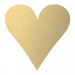 &Ouml;ko-nahast lauamatt 30x30 cm Heart Hippo - LIND DNA