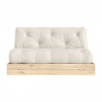 Beež linane lahtik&auml;iv diivan 145 cm Flip &ndash; Karup Design