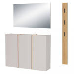 Kreem esikukomplekt 168x200x37 cm Libbiano - Germania